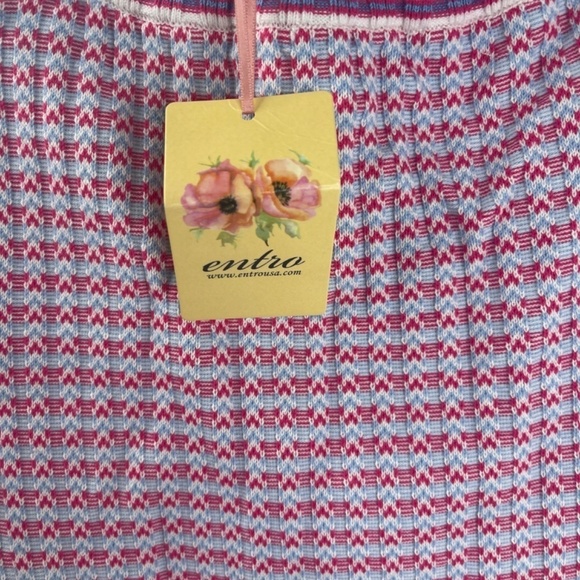 BRAND NEW Entro The Sheller Sweater Cropped Small Pink - Picture 4 of 9